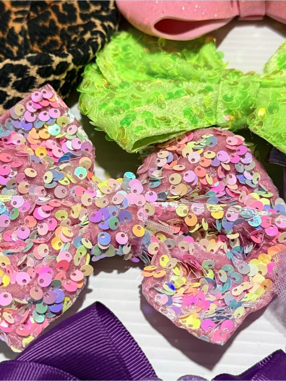 Lot of 18 Bows and Hair Ribbons